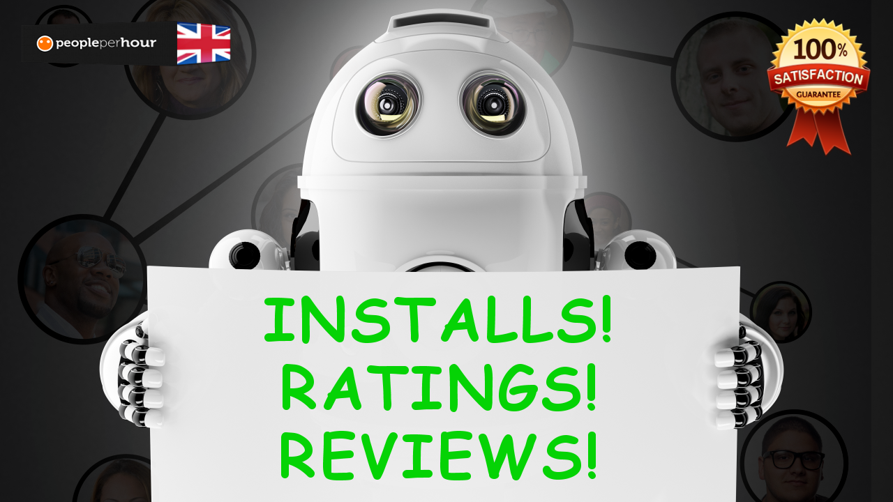 real android mobile installs, reviews and ratings