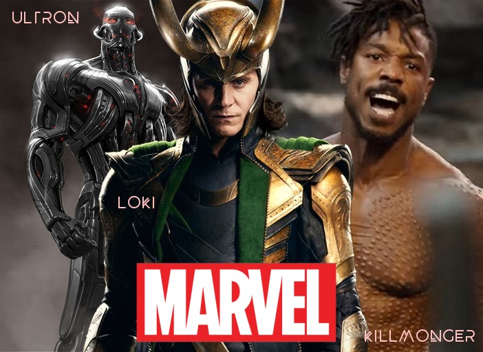 MARVEL VILLAINS KILLMONGER LOKI