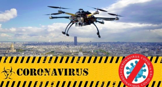 drones and robots against corona virus