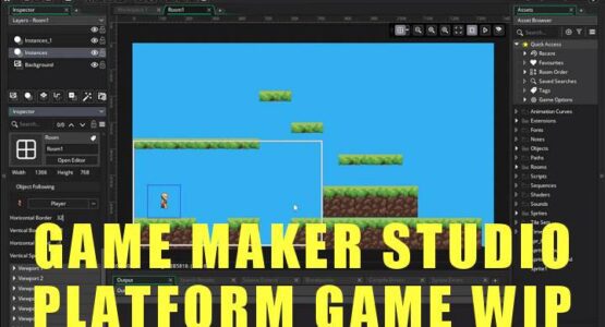 Game Maker Studio Platform Game Demonstration