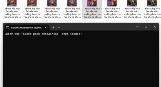 convert webp to png files using bat