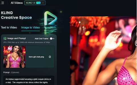 kling AI video generator