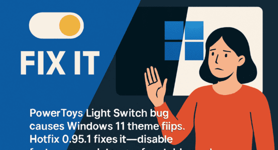 Windows 11 Light Switch Fix: PowerToys Hotfix